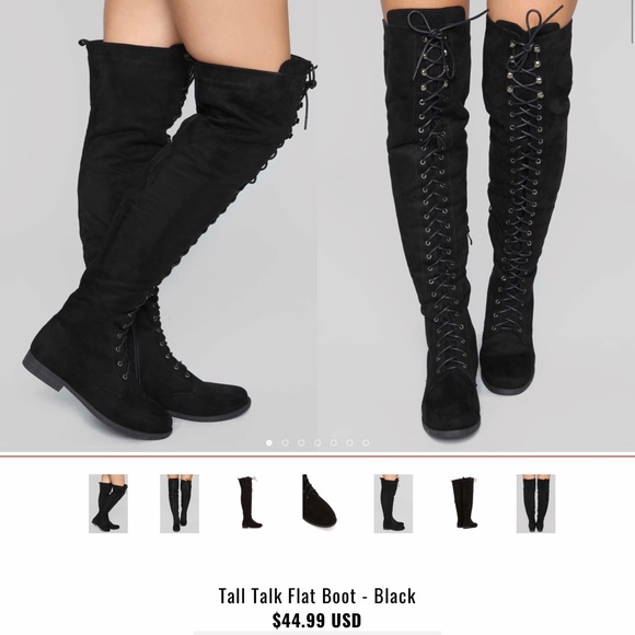 tall talk flat boot